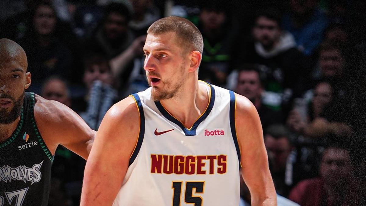 Nicola Jokic, ante los Timberwolves. antes de quedar eliminado del playoff de la NBA