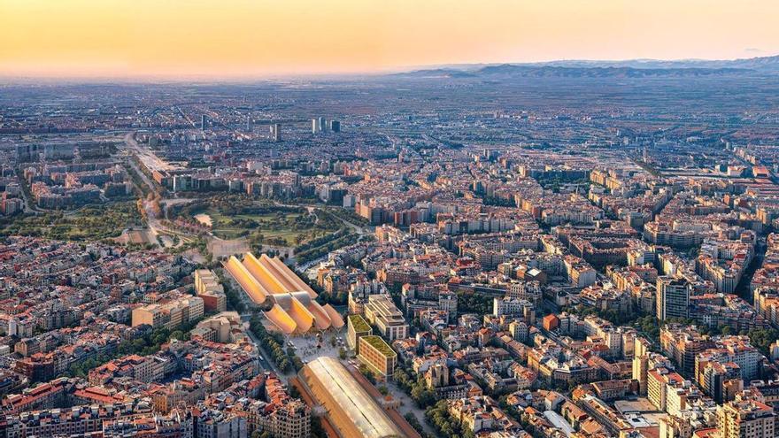 La Estación Central de València prevé un parking de 1.300 plazas en tres plantas subterráneas