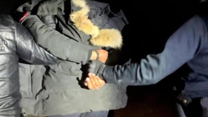 Momento de la detención del Melillero.