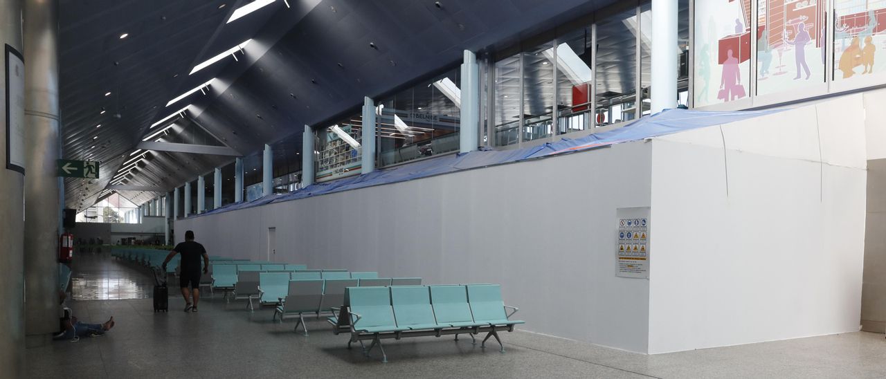 Obras actuales en el aeropuerto de Vigo.