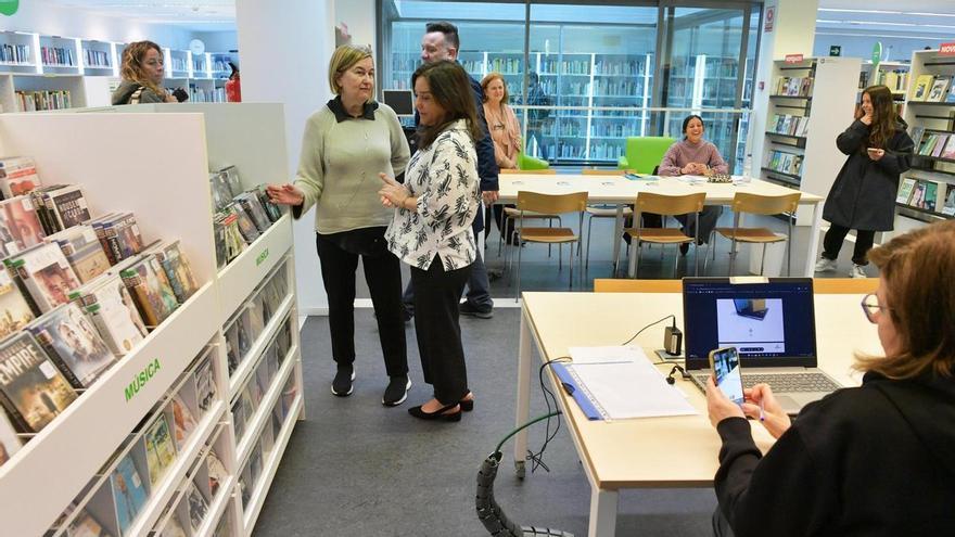 La biblioteca de Os Rosales reabre al público tras las obras para eliminar filtraciones y humedades