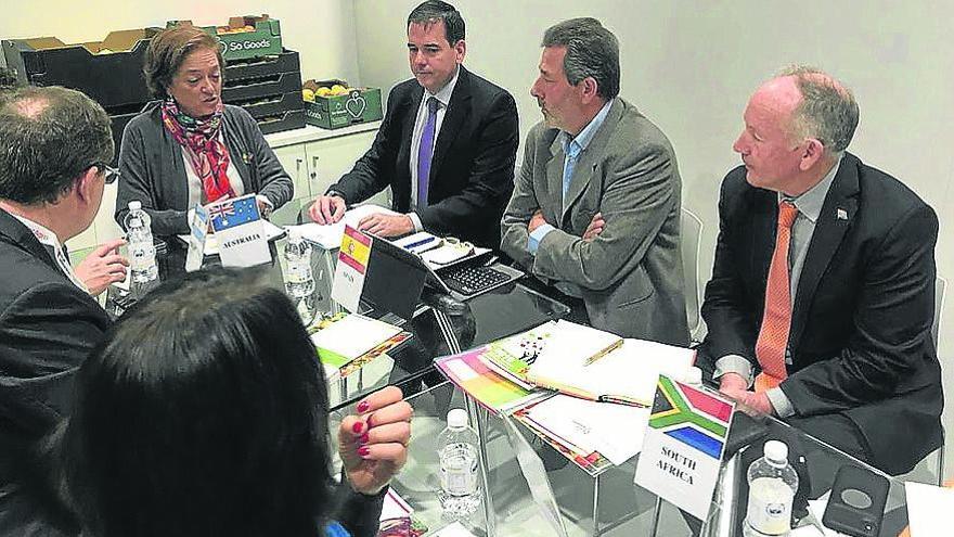 Reunión de varios representantes de distintos países, en Madrid.