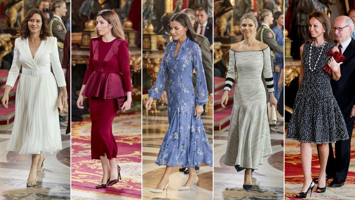 Nous passons en revue les meilleurs et les pires looks de l'histoire de Columbus Day : la reine Letizia, Manuela Villena, Ayuso...