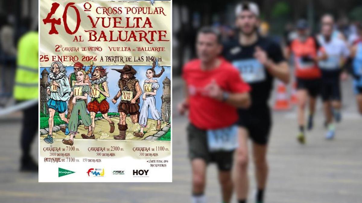 Las inscripciones para la 40ª Vuelta al Baluarte de Badajoz ya están abiertas.