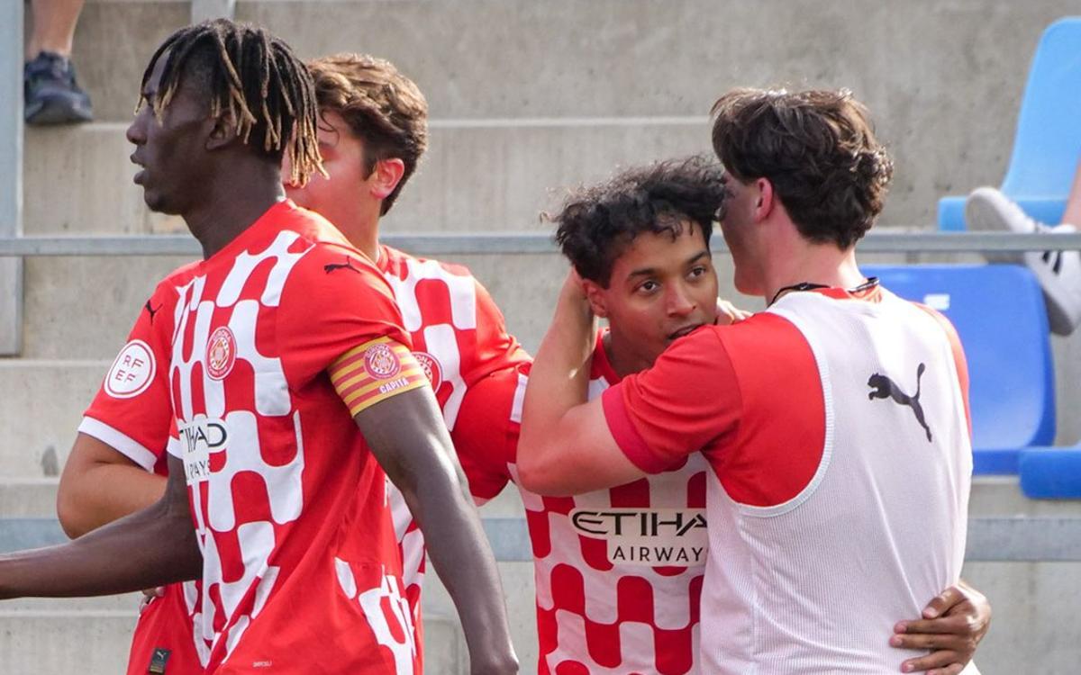 El Girona B venció al Badalona a domicilio