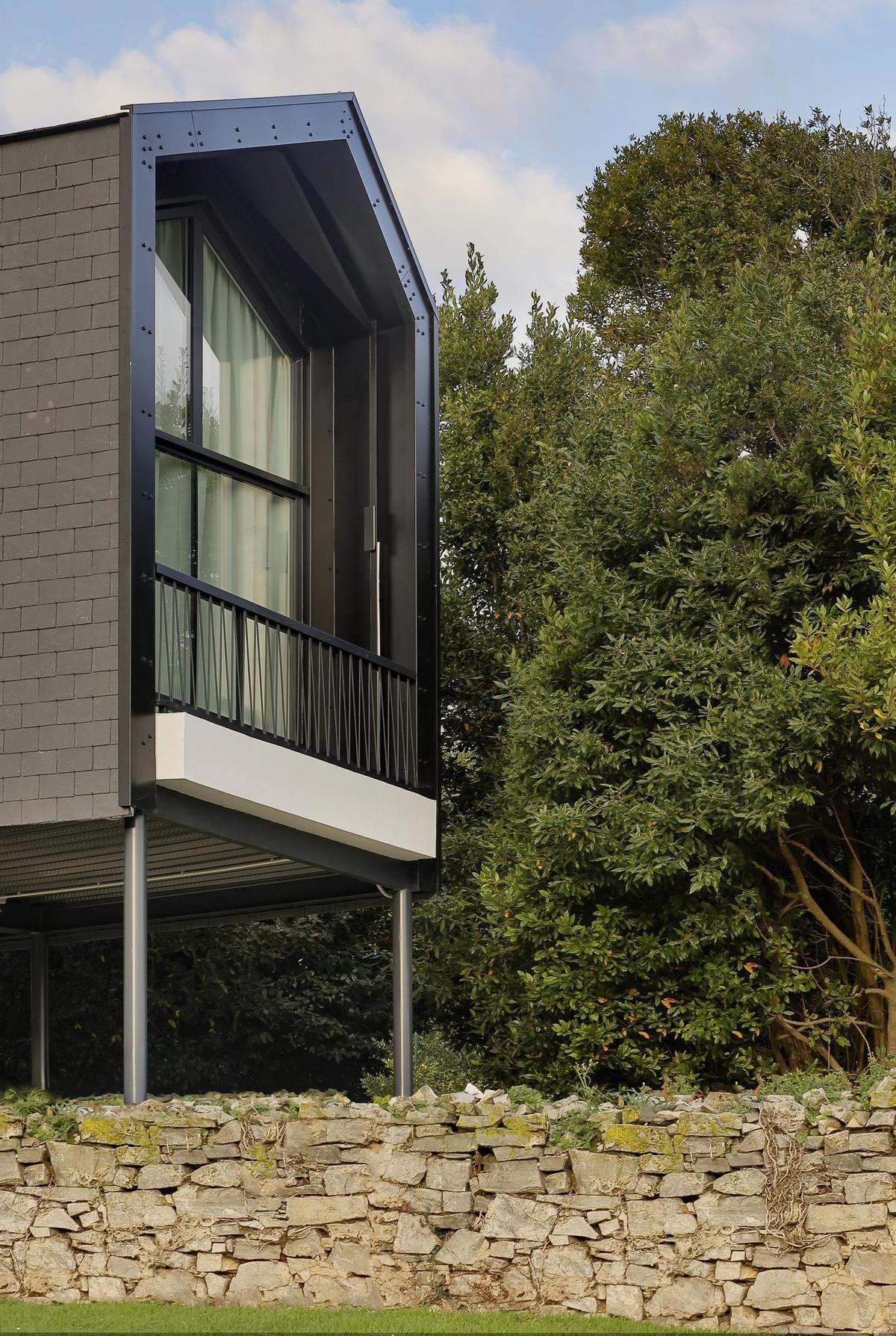 Una vista vertical de la vivienda.