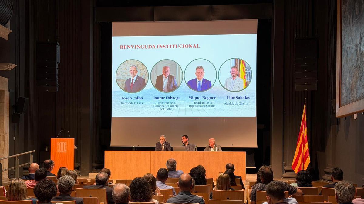 Un moment de la presentació del Pacte Regional per a la Societat del Coneixement.