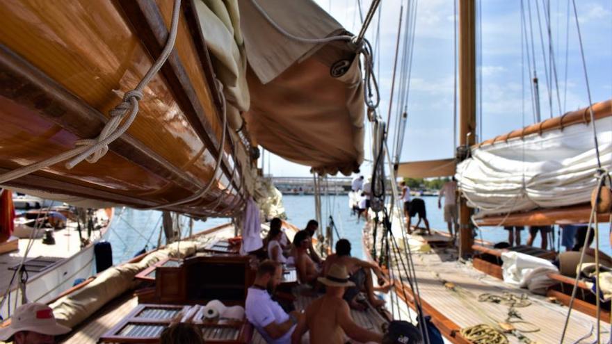 Los barcos clásicos surcan el mar de Mallorca