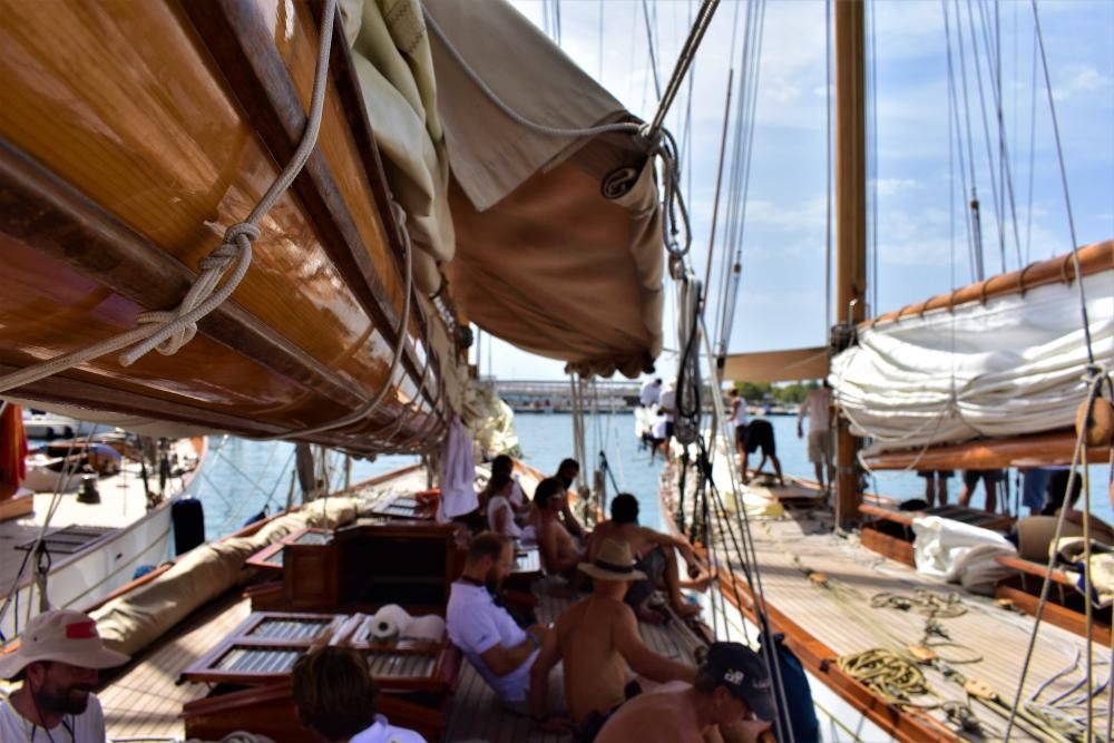 Los barcos clásicos surcan el mar de Mallorca