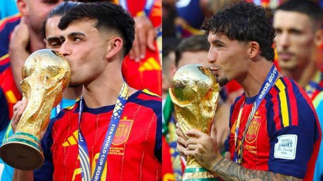 El fútbol canario rinde pleitesía a sus campeones: "Es un orgullo que Pedri y Yeremy hayan ganado el Mundial"