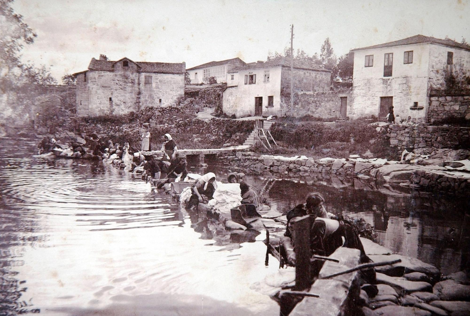 Pontevedra en el recuerdo | "Lavandeiras" y chapuzones en el Gafos