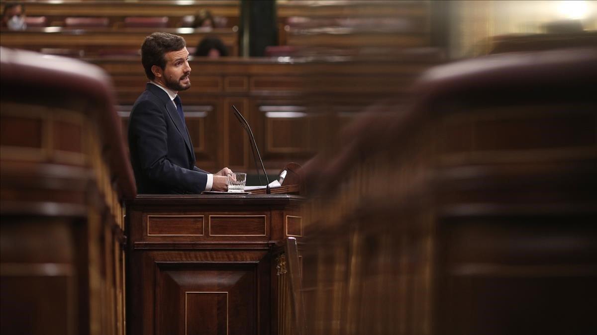 zentauroepp55529870 el presidente del pp  pablo casado  interviene durante la se201022183629