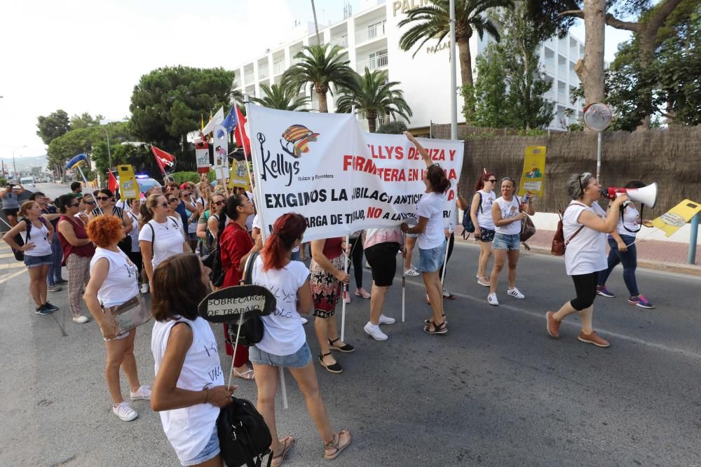 Las camareras de piso protagonizan dos jornadas de huelga en Ibiza