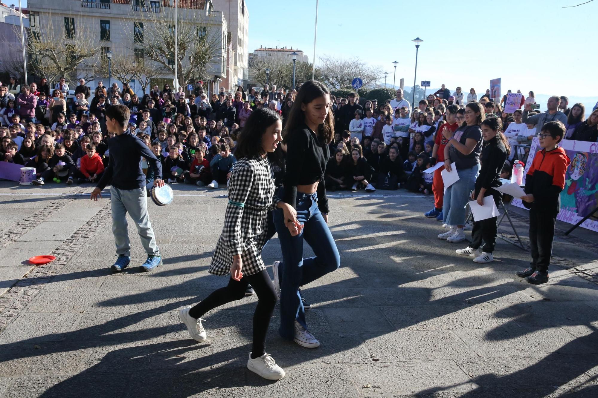 Los colegios, protagonistas en la previa del 25-N en O Morrazo