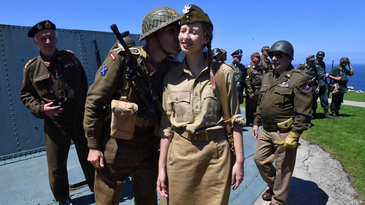 Recreación del desembarco de Normandía en A Coruña