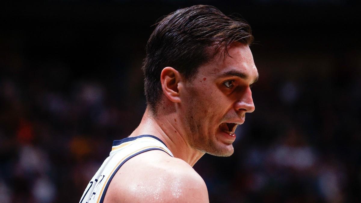 Mario Hezonja, en un partido con el Real Madrid esta temporada