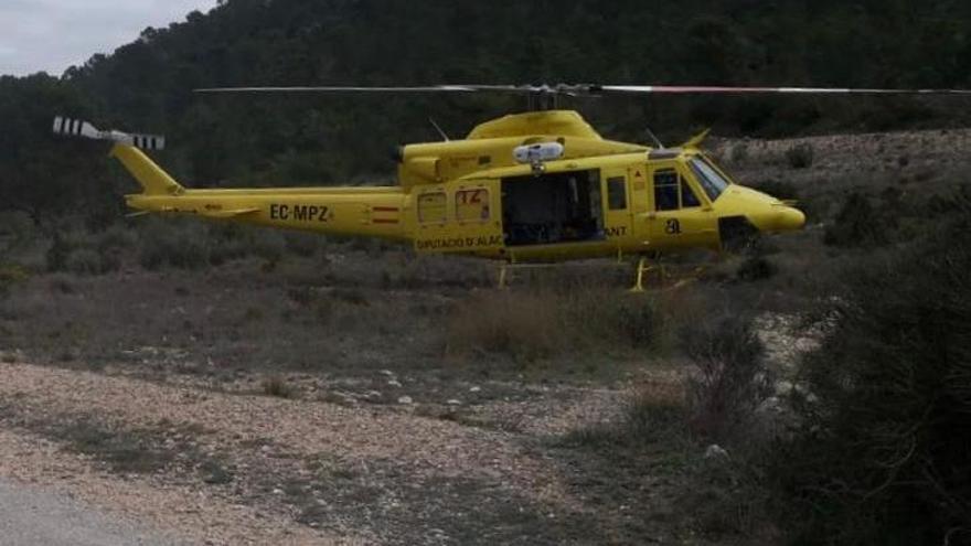 Rescatan a un escalador tras sufrir una caída desde cinco metros de altura en Elda