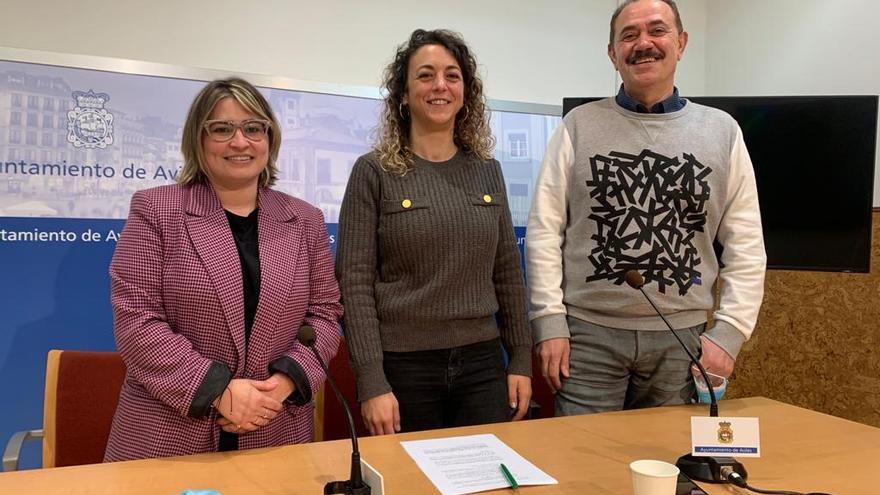 Sara Retuerto, Tania González y Juan José Fernández