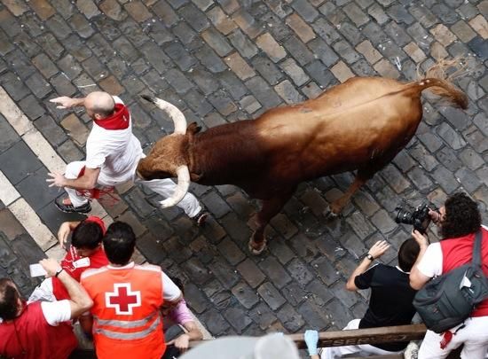 "Encierro" de diumenge als Sanfermines