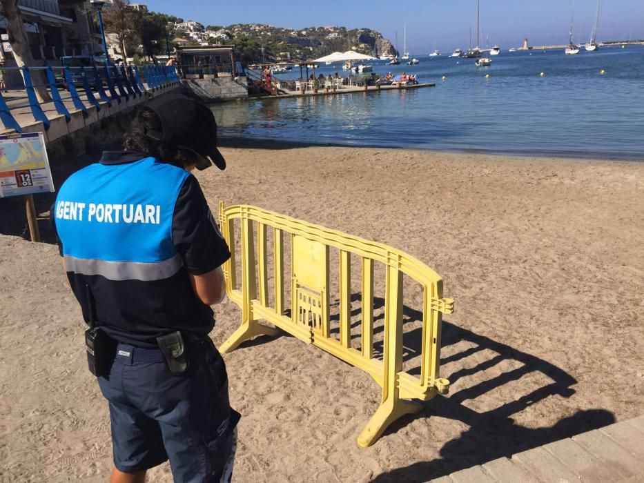 Cierran por un vertido la playa del Port d'Andratx