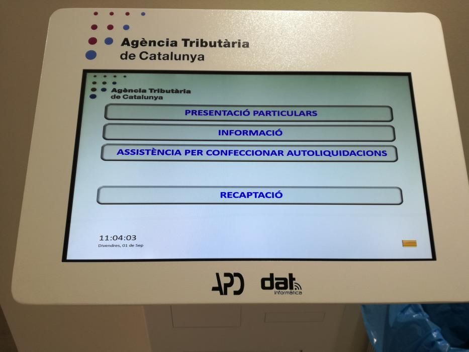 L'oficina de l'Agència Tributària de Catalunya