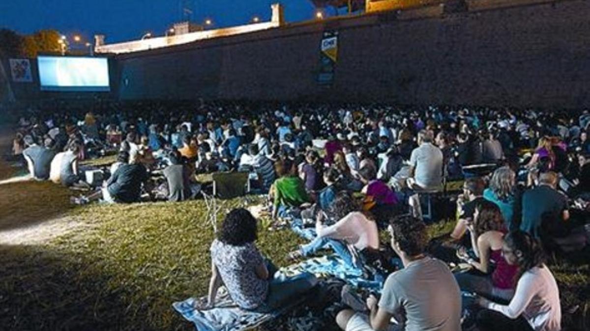 Una proyección en la Sala Montjuïc, el verano pasado.