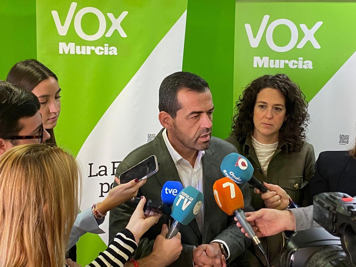 Rubén Martínez Alpañez, este martes en la sede de Vox.