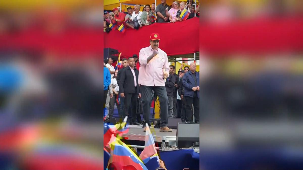 MADURO BAILE VENEZUELA | Maduro saca sus pasos prohibidos a relucir al bailar al ritmo de ‘Peace, yes. War no’