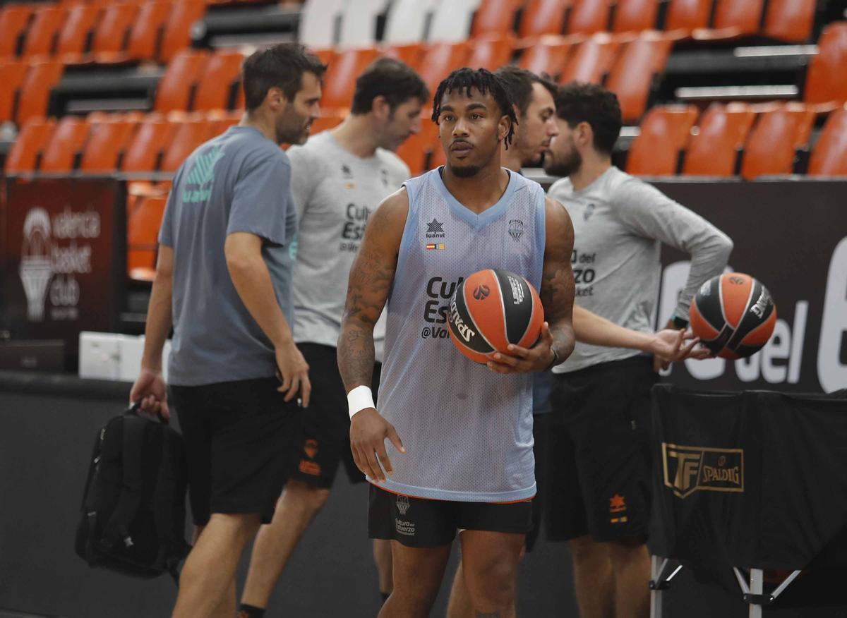 Así fue la sesión de entrenamiento para Valencia Basket