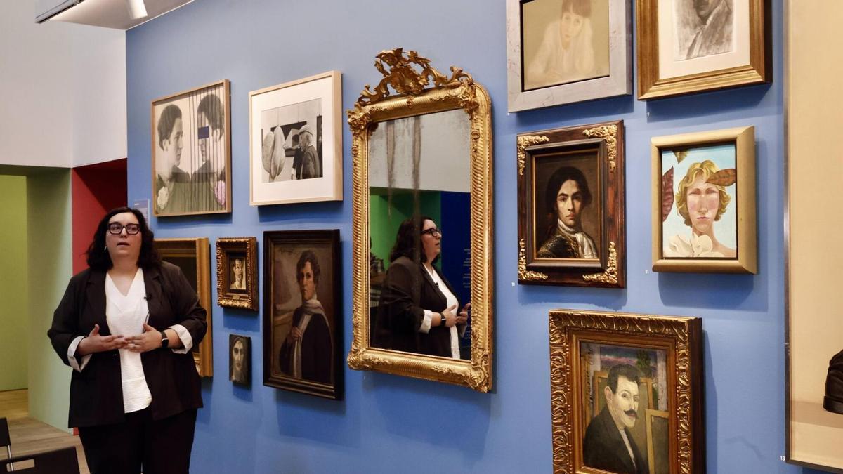 Laura Baños presenta la exposición "Intercambios" en el Museo de Bellas Artes de Asturias.
