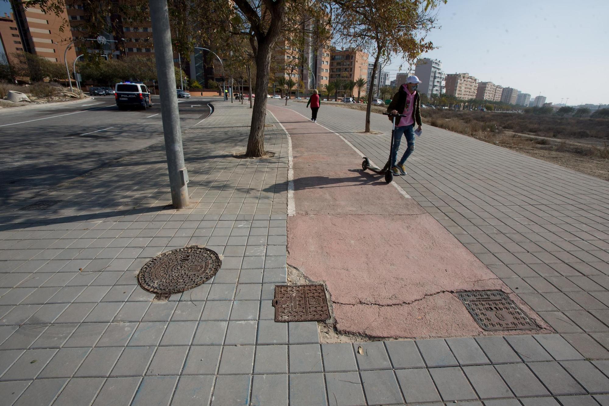 La apertura del tramo de la Vía Parque en el PAU 1 completa una nueva circunvalación en Alicante