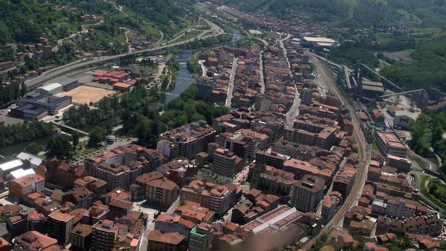 Vista aérea de Langreo.