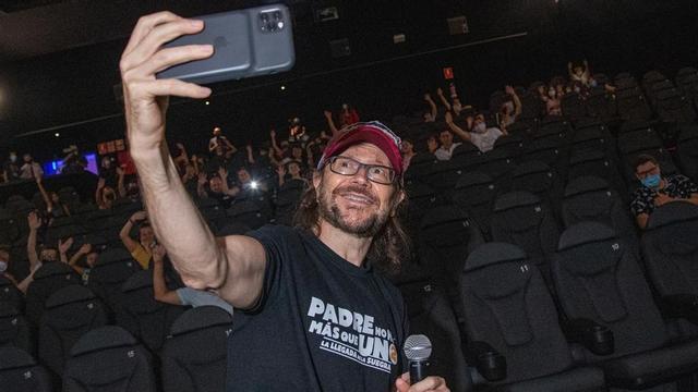 Santiago Segura, en los cines Ocine de Badalona, el pasado día 6 de agosto.