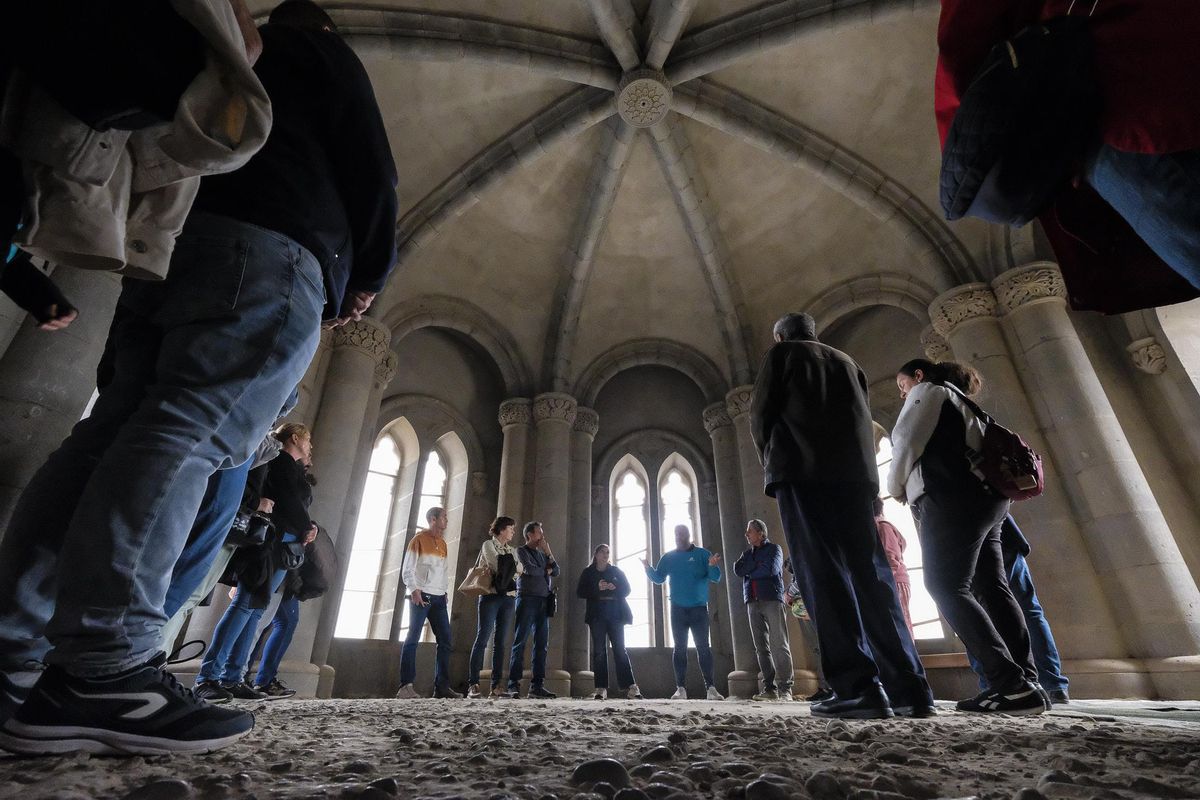16-05-2024 ARUCAS. Visita a la azotea de la iglesia de Arucas, dentro de las jornadas Arucas Piedra y Flor
