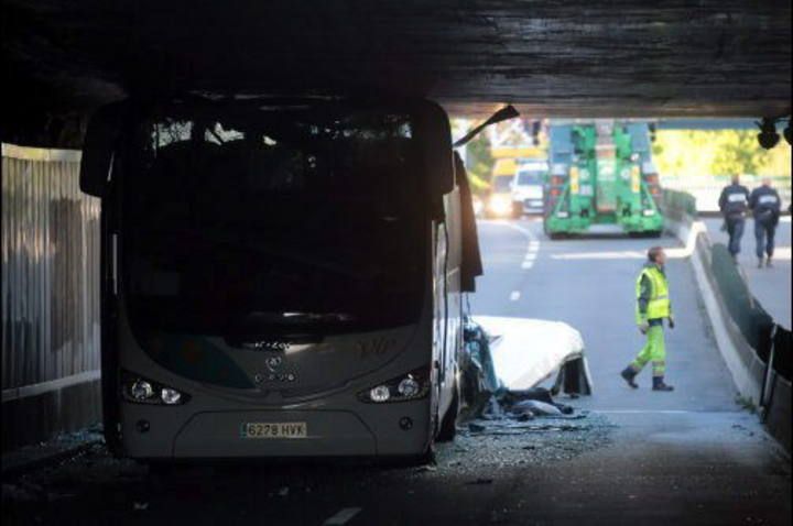 Grave accidente de un autobus español en Francia