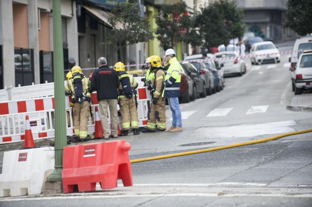 Un centro de día situado frente a la zona donde se registró la avería tuvo que ser desalojado.