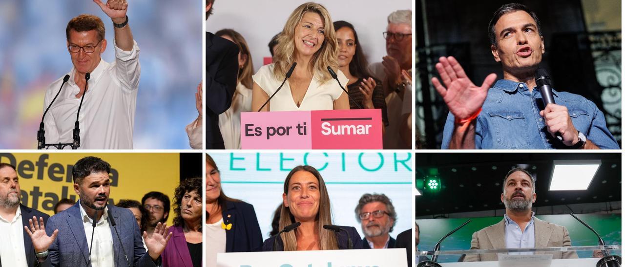 Les reaccions dels candidats de les eleccions als resultats del 23-J