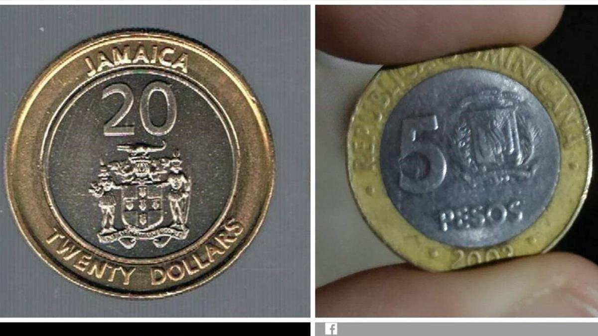 Parecen euros  pero son monedas extranjeras cuyo valor es mucho menor