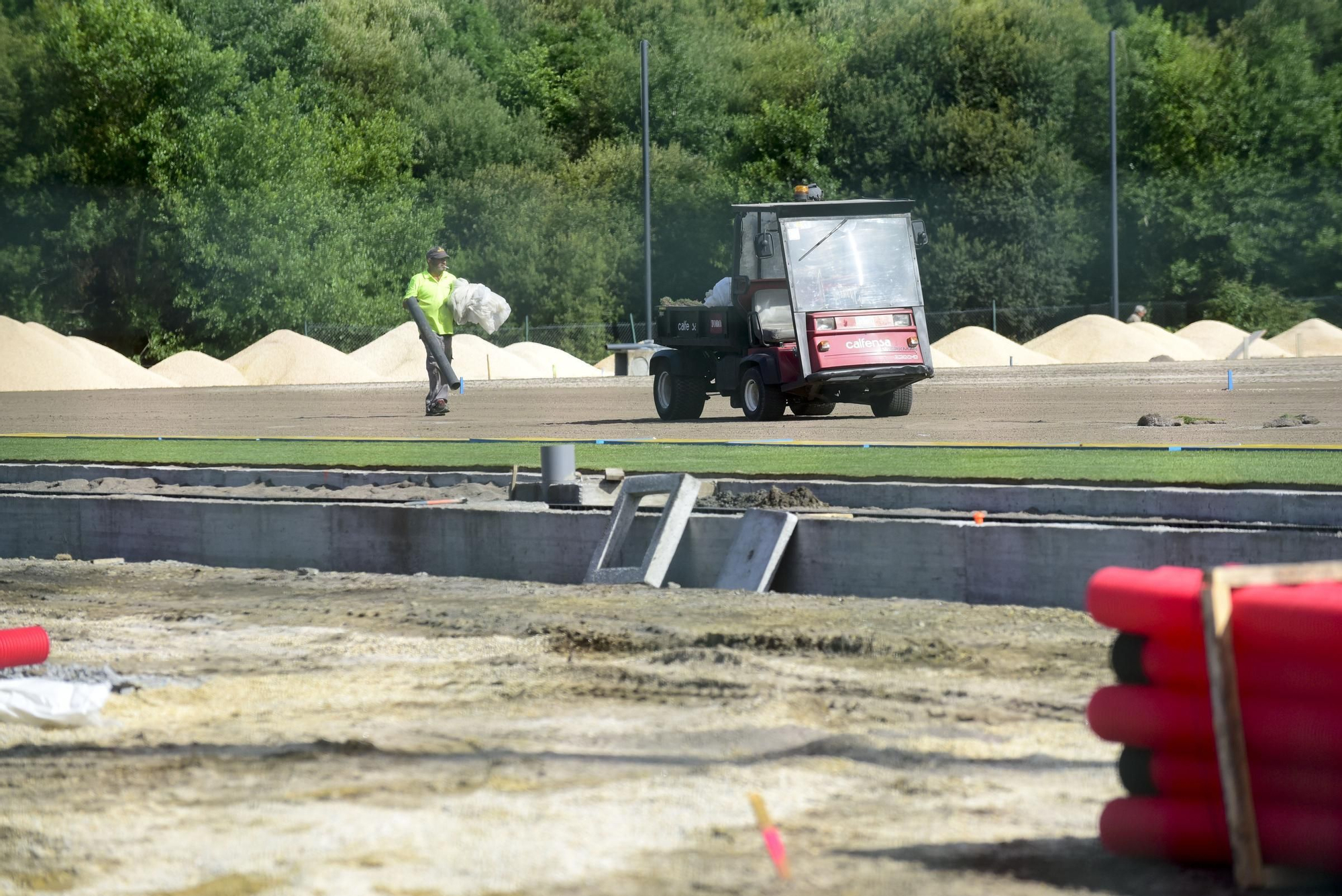 Así avanzan las obras de la Ciudad Deportiva de Abegondo