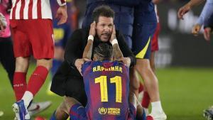 Simeone consoló a Raphinha