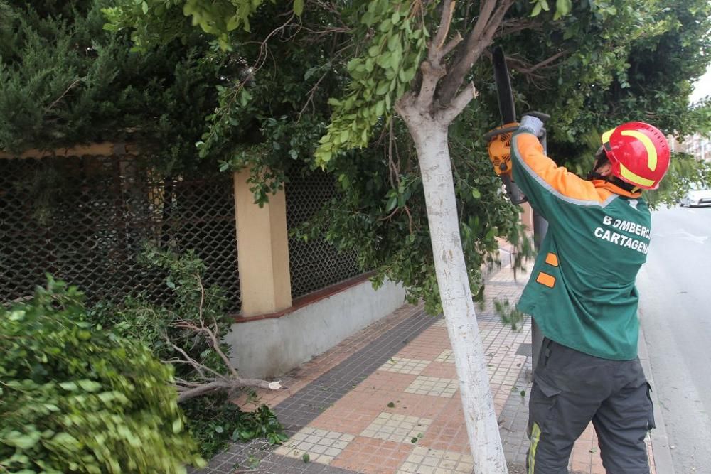 La borrasca Ana, a su paso por Cartagena