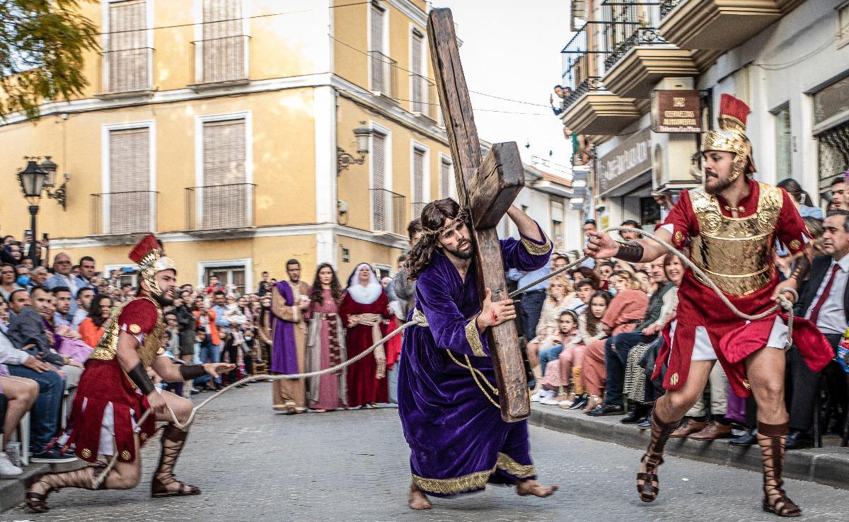 Procesión de las Tres Caídas en la tarde del Viernes Santo.