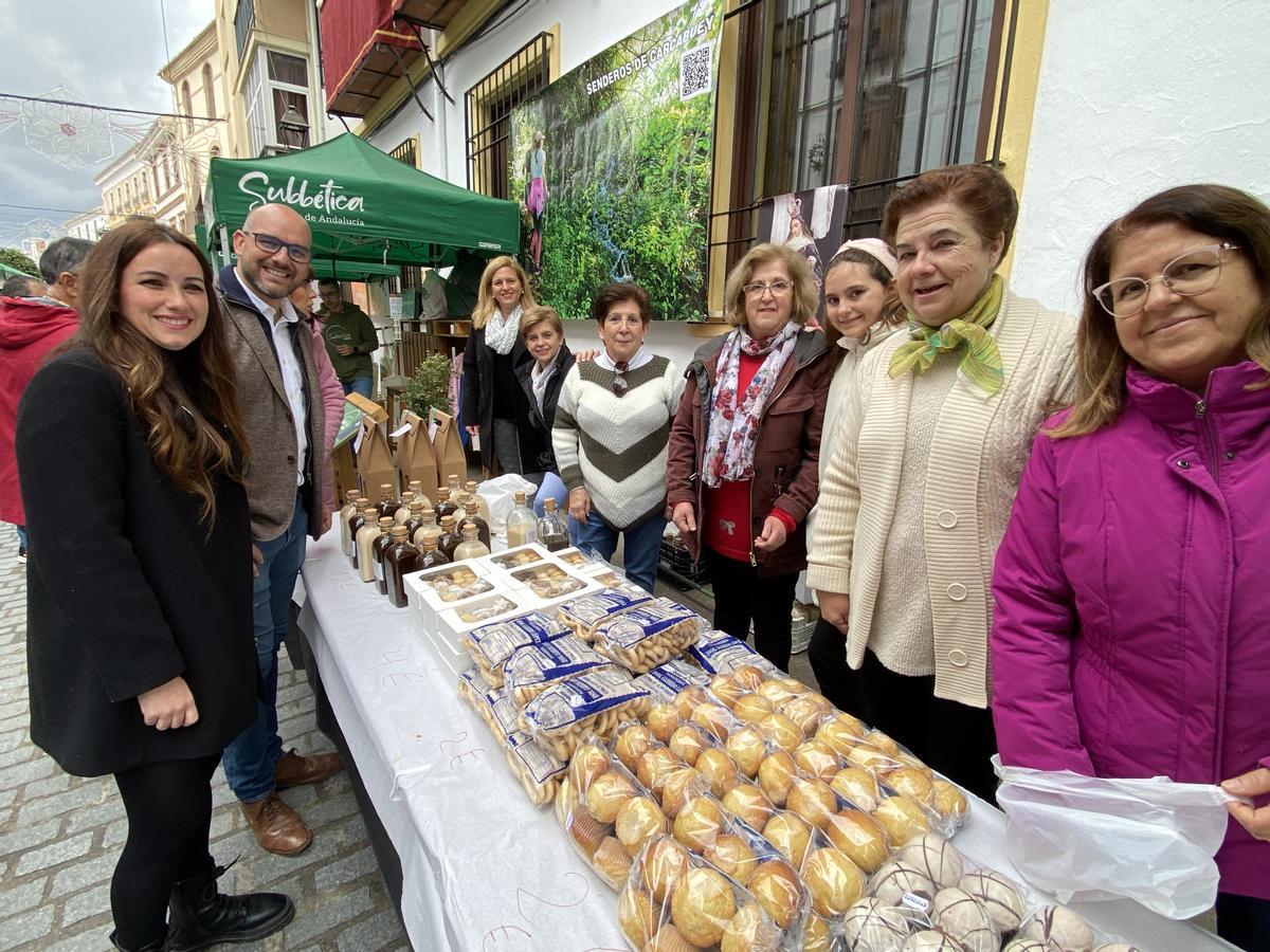 Puesto de dulces artesanos.