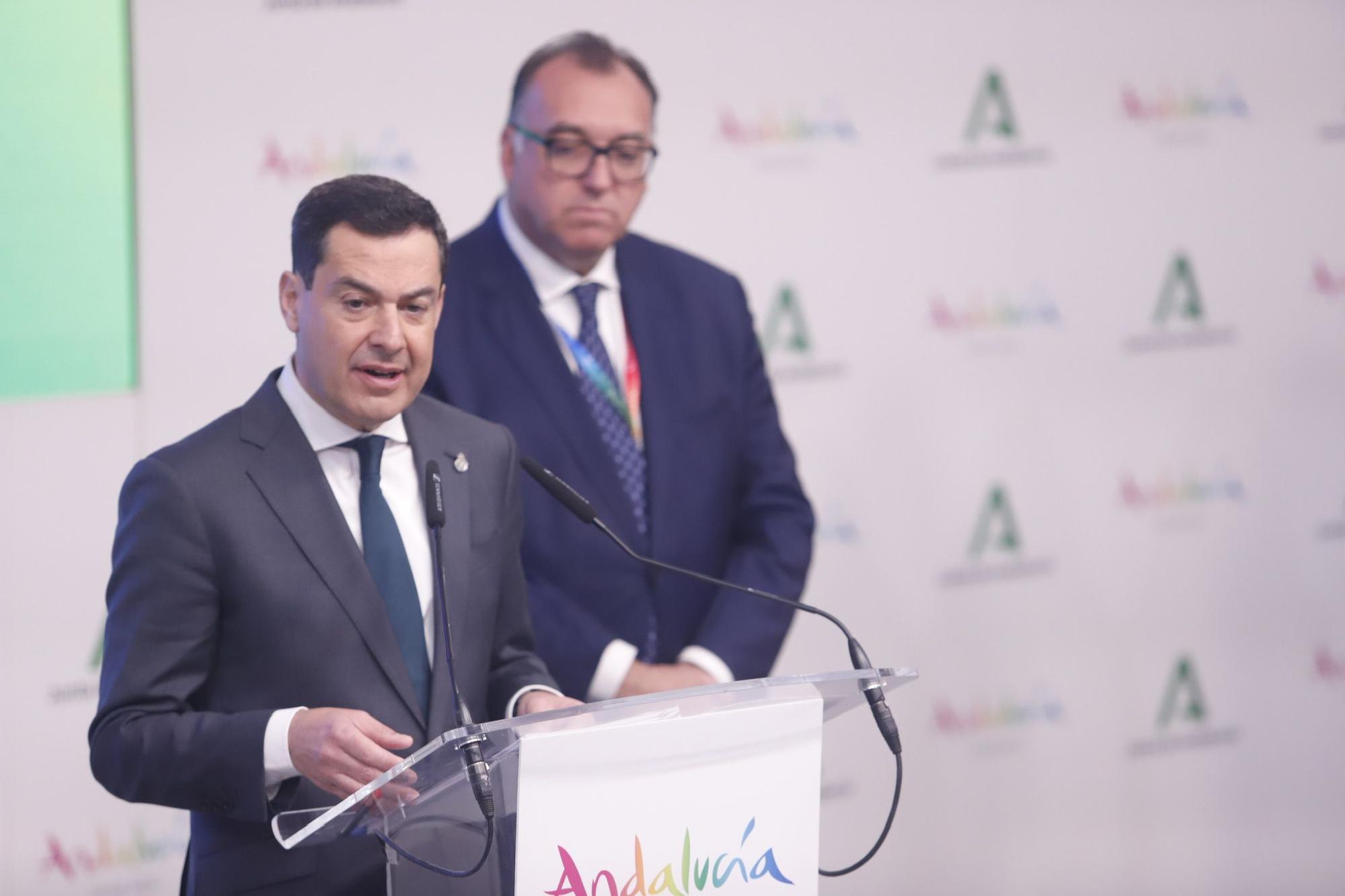 Inauguración del pabellón de Andalucía en la Feria de Turismo Fitur 2023