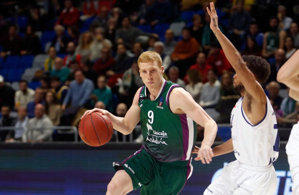 Alberto Díaz, Jaime Fernández y Rubén Guerrero aúpan al Unicaja en el último cuarto para sumar una nueva victoria europea ante el MoraBanc que deja a los verdes a un paso de los cuartos de final y con serias opciones de acabar campeón de grupo.