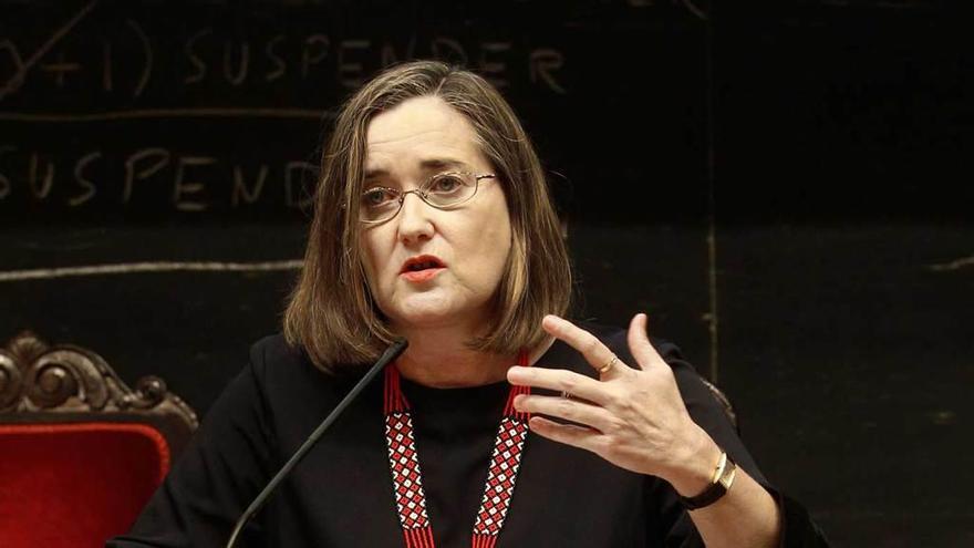 Raquel Alonso, ayer, durante la clausura de las jornadas.