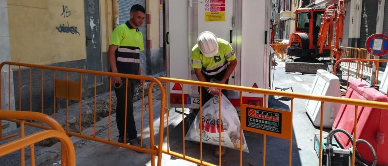 Los trabajos se centran estos días en la calle Torres Quevedo.