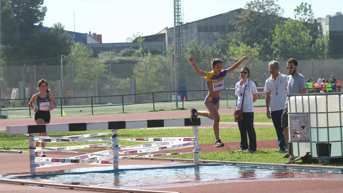 Sara García del Arco en la carrera de obstáculos de 1.000 metros