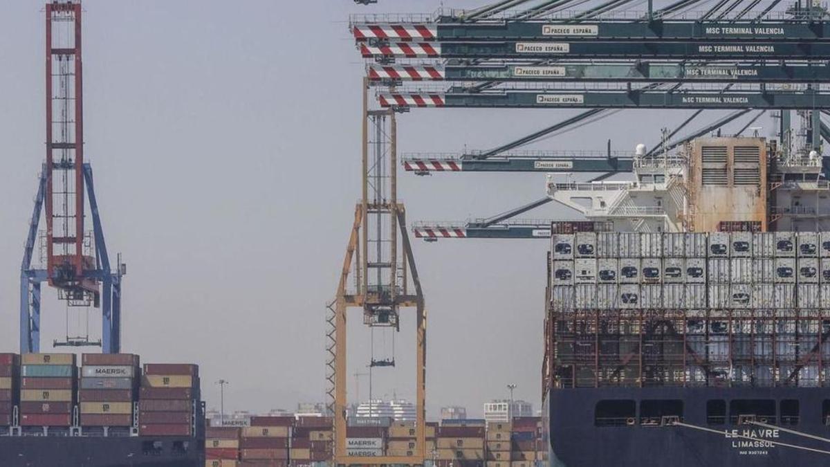 El portacontenedores 'MSC Le Havre' atracó el pasado martes en el Puerto de València.