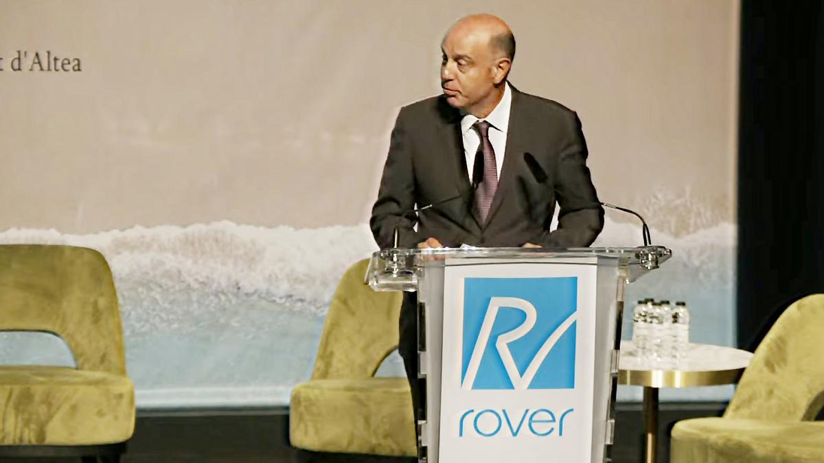 Alfredo Rodriguez, presidente de Rover, en la inauguracion de la Jornada de Innovación y Sostenibilidad.